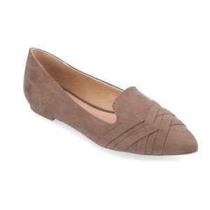 Journee collection mindee Taupe pointed toe flats